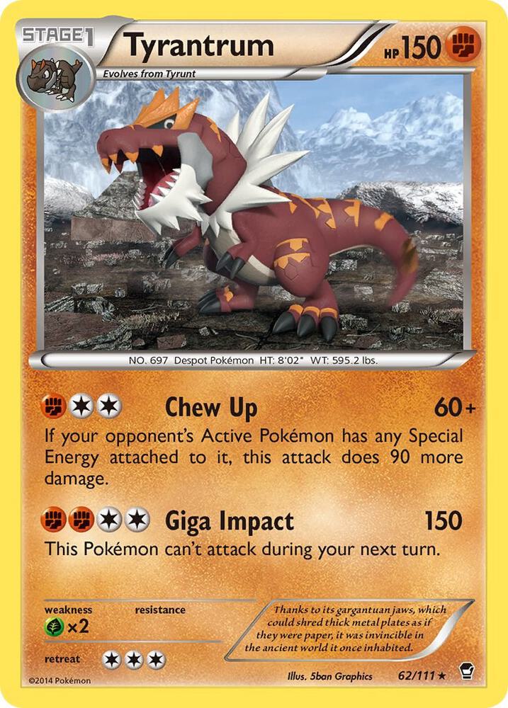 Pokemon - Tyrantrum - XY - Furious Fists (FFI)