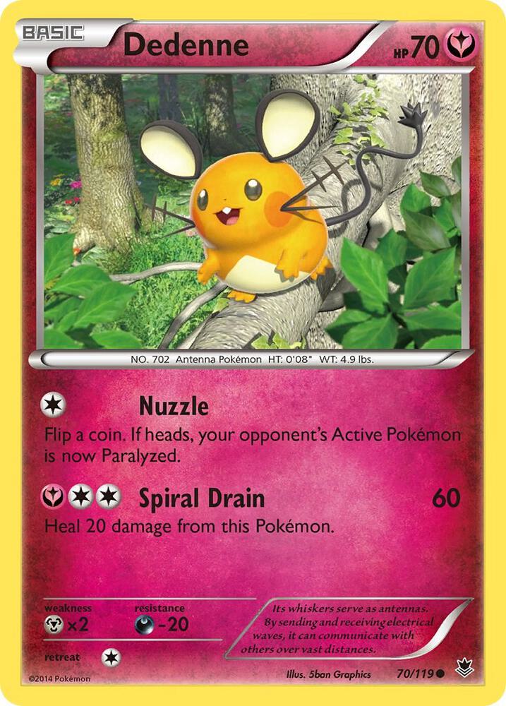 Pokemon - Dedenne - XY - Phantom Forces (PHF) *LP Condition*