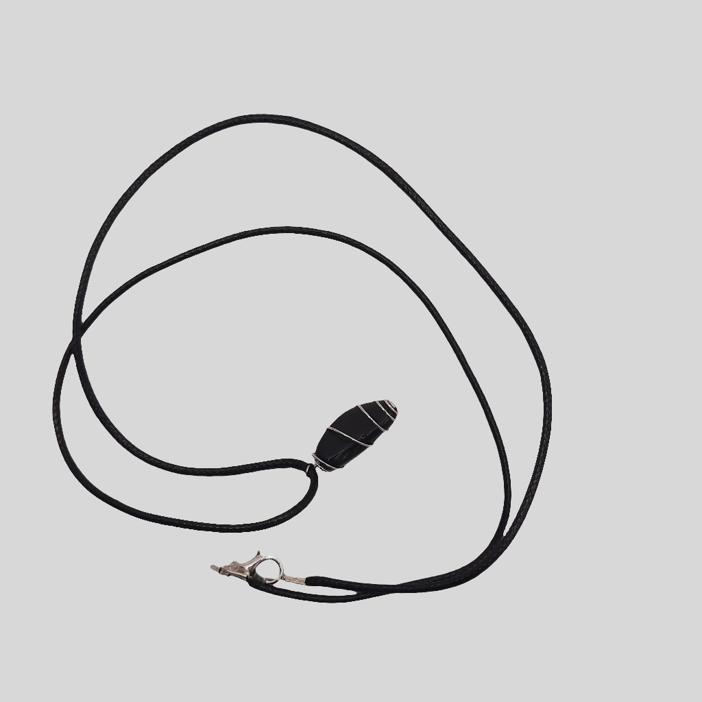 BG Signature Collection Black Necklace with Obsidian Dagger