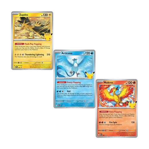 Pokemon - Zapdos, Articuno & Moltres Promo Trio #96 #97 #98