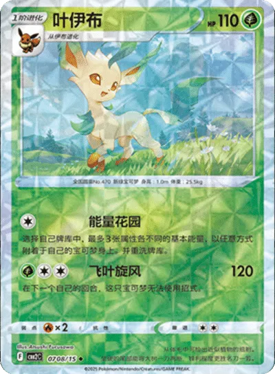 Pokemon - Leafeon (Rotary Pattern) (CN) Gem 2 #0708
