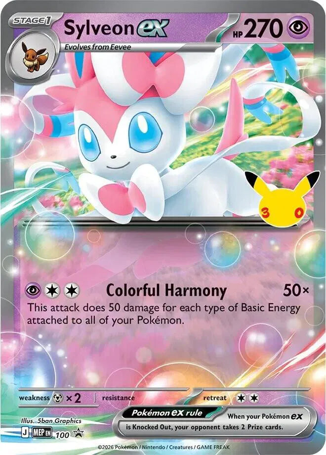 Pokemon - Sylveon ex - 100 (30th Celebration) #100