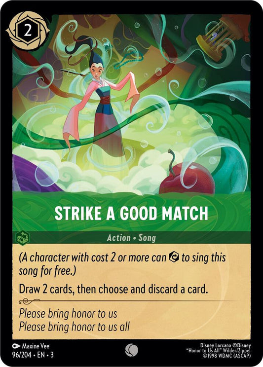 Lorcana - Strike a Good Match - Cold Foil - Into the Inklands (3)