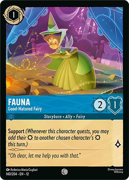 Lorcana - Fauna - Good-Natured Fairy - Wilds Unknown (12)