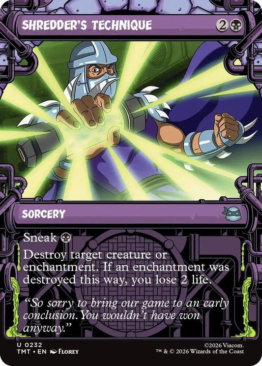 MTG - Shredder's Technique (Showcase) - Teenage Mutant Ninja Turtles (TMT)