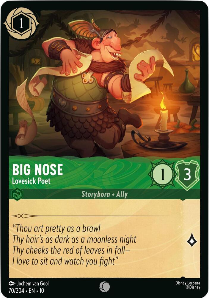 Lorcana - Big Nose Lovesick Poet - Whispers in the Well (10)