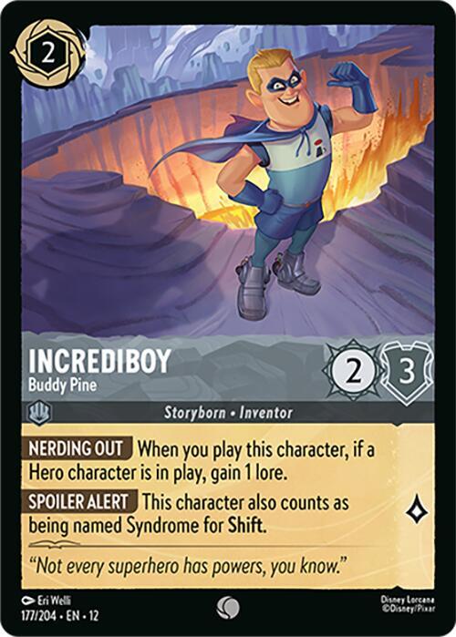 Lorcana - Incrediboy - Buddy Pine - Wilds Unknown (12)