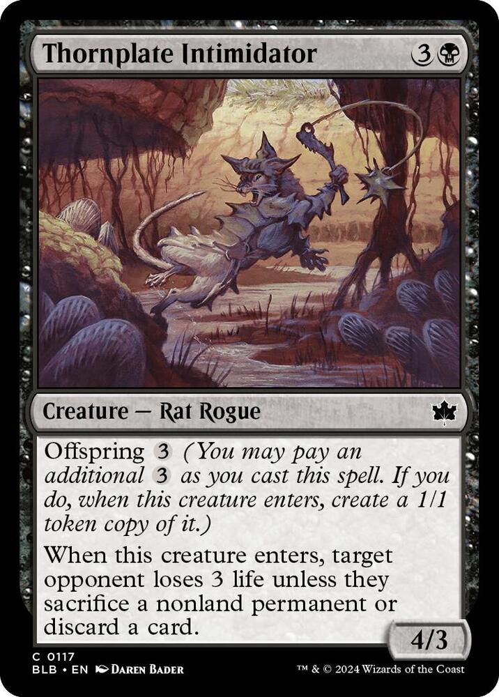 MTG - Thornplate Intimidator - Bloomburrow (BLB)