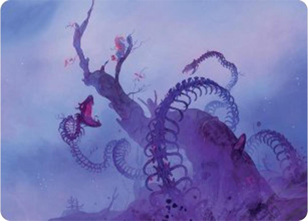MTG - Coiling Rebirth Art Card - Art Series: Bloomburrow (ASBLB)