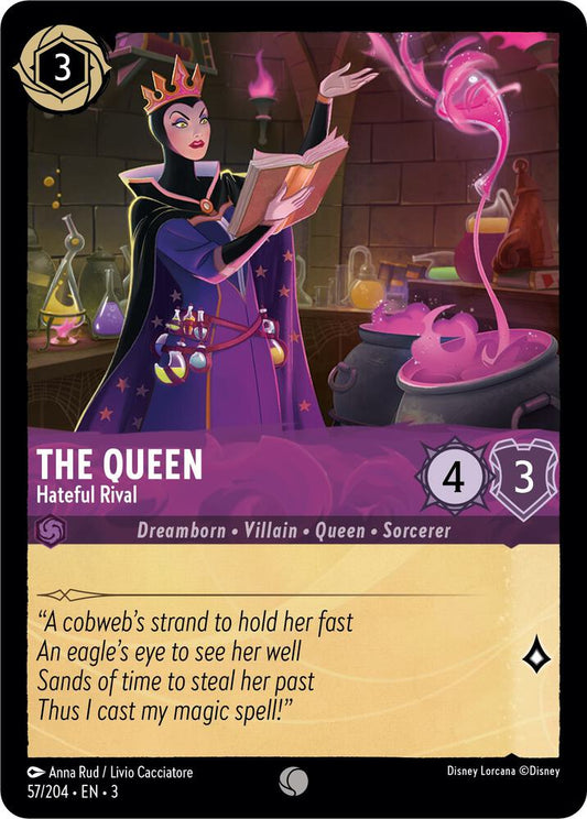 Lorcana - The Queen - Hateful Rival - Cold Foil - Into the Inklands (3)