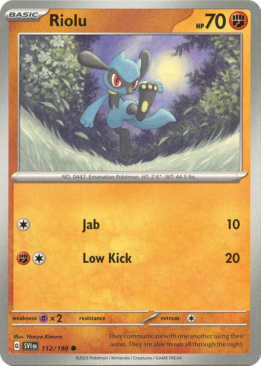 Pokemon - Riolu - 112/198 - SV01: Scarlet & Violet Base Set (SVI)
