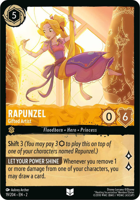 Lorcana - Rapunzel - Gifted Artist - Rise of the Floodborn (2)