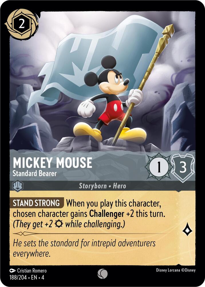 Lorcana - Mickey Mouse -  Standard Bearer - Cold Foil - Ursula's Return (4)