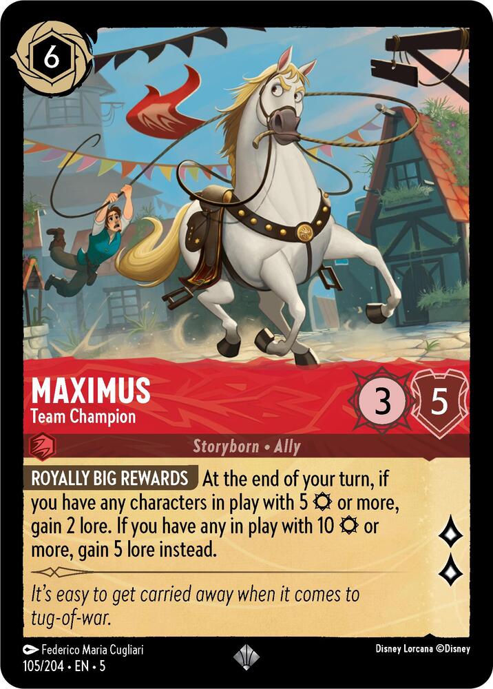 Lorcana - Maximus - Team Champion - Cold Foil - Shimmering Skies (5)