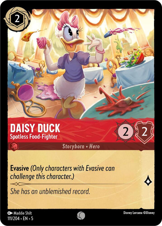 Lorcana - Daisy Duck - Spotless Food-Fighter - Shimmering Skies (5)