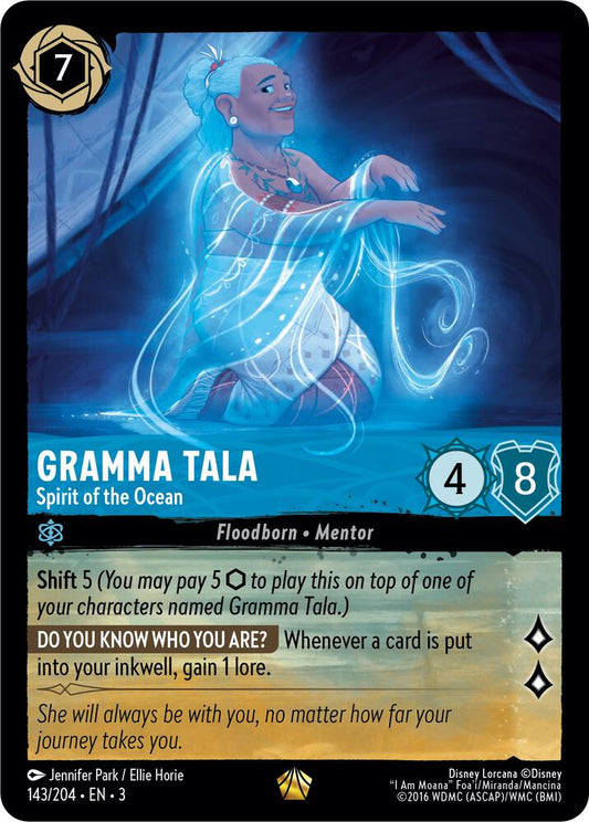 Lorcana - Gramma Tala - Spirit of the Ocean - Into the Inklands (3)