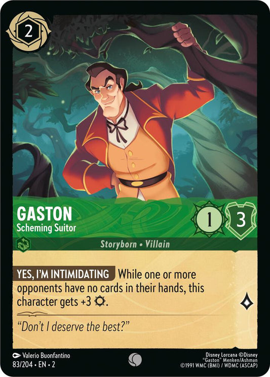 Lorcana - Gaston - Scheming Suitor - Rise of the Floodborn (2)