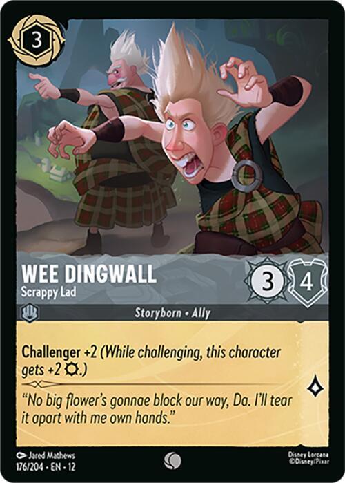 Lorcana - Wee Dingwall - Scrappy Lad - Wilds Unknown (12)