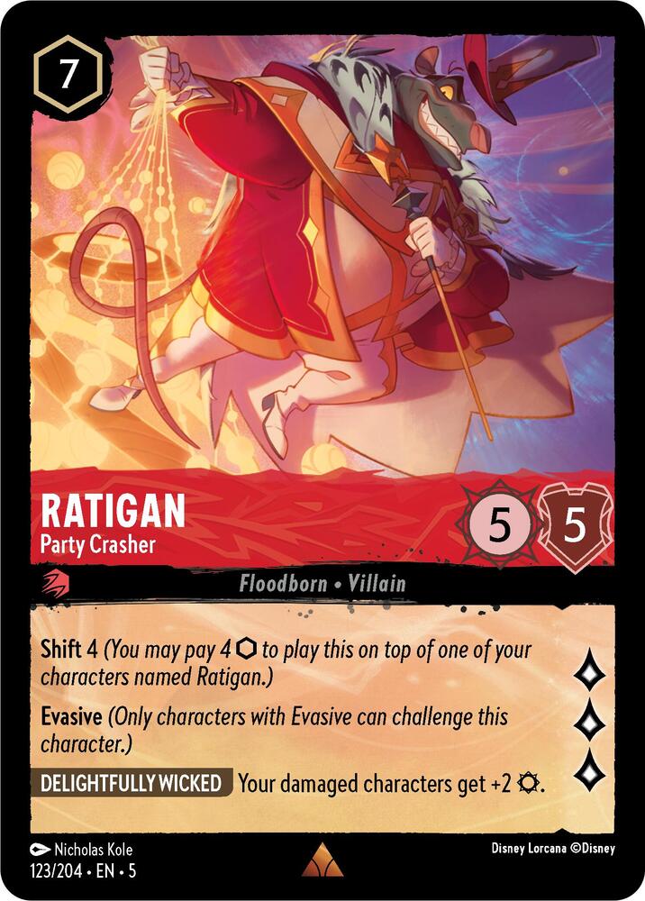Lorcana - Ratigan - Party Crasher - Shimmering Skies (5)