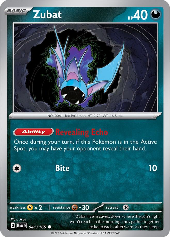 Pokemon - Zubat - SV: Scarlet & Violet 151 (MEW)