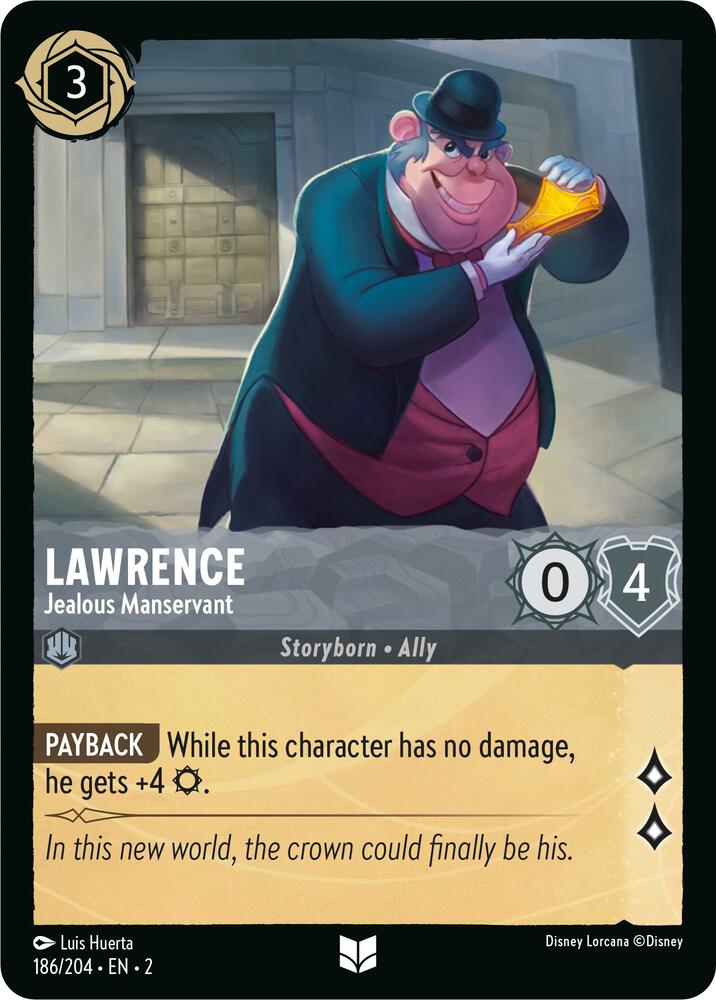 Lorcana - Lawrence - Jealous Manservant - Rise of the Floodborn (2)
