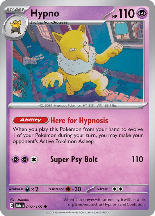 Pokemon - Hypno - SV: Scarlet & Violet 151 (MEW)