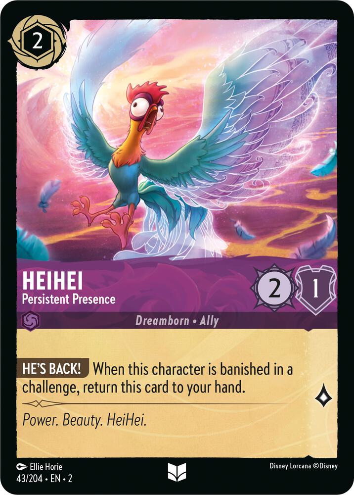 Lorcana - HeiHei - Persistent Presence - Rise of the Floodborn (2)
