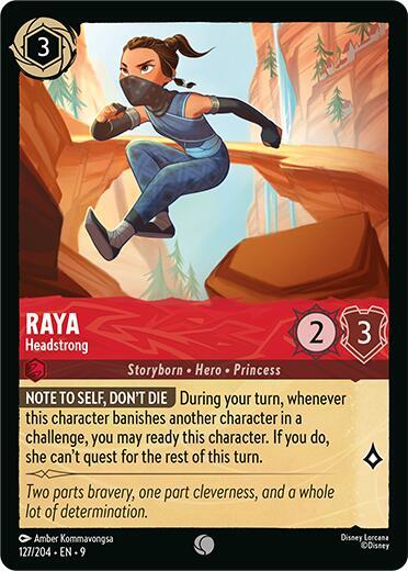 Lorcana - Raya - Headstrong - Cold Foil - Fabled (9)