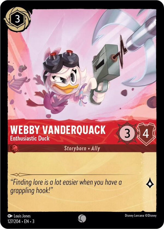 Lorcana - Webby Vanderquack - Enthusiastic Duck - Into the Inklands (3)