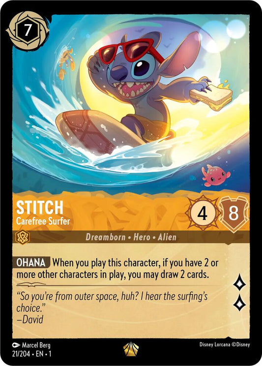 Lorcana - Stitch - Carefree Surfer - The First Chapter (1)