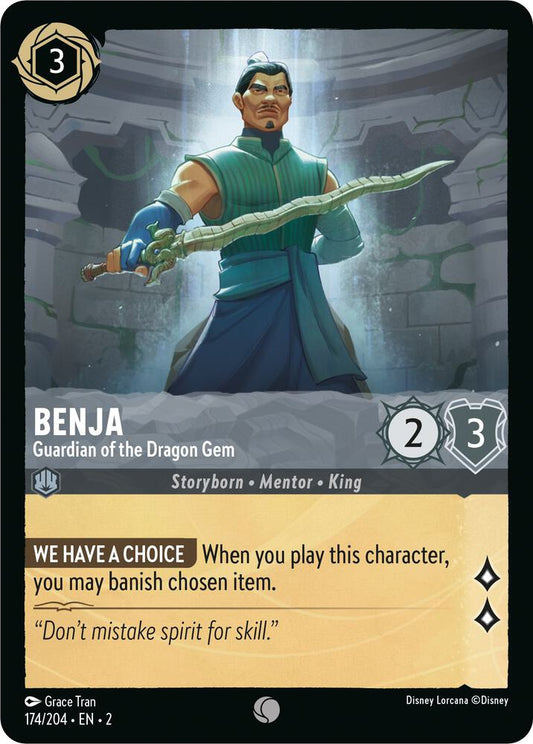 Lorcana - Benja - Guardian of the Dragon Gem - Rise of the Floodborn (2)