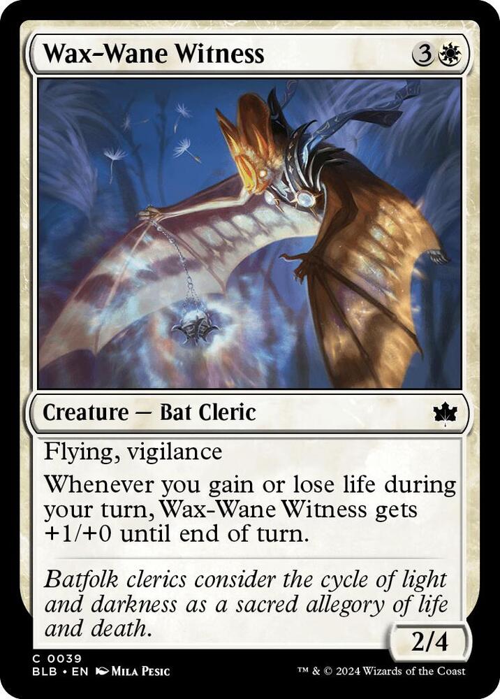 MTG - Wax-Wane Witness - Bloomburrow (BLB)