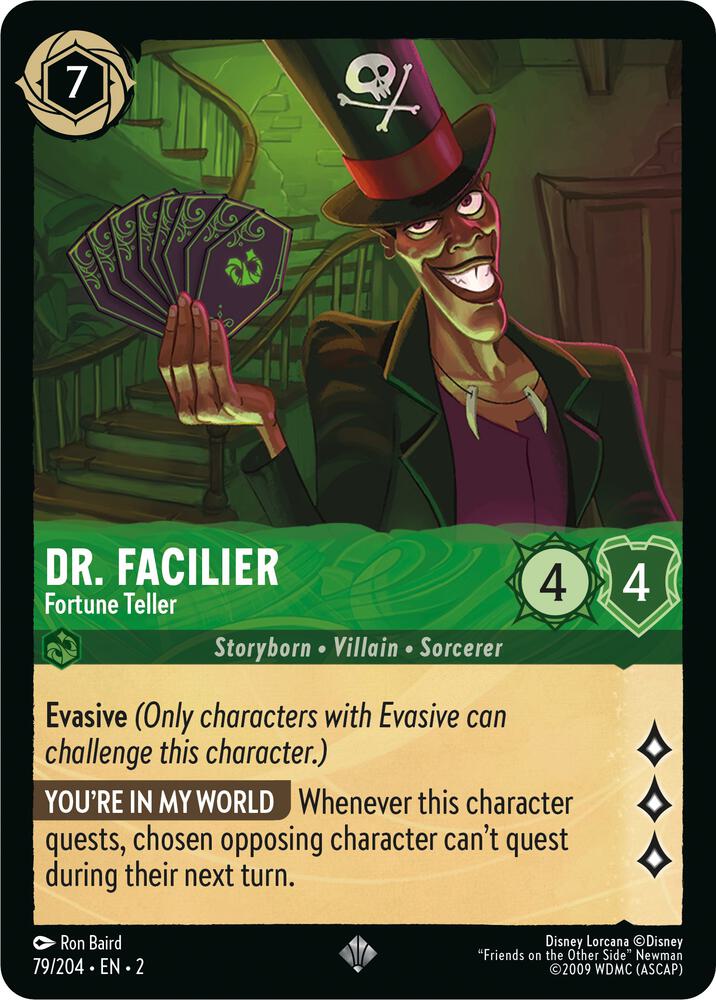 Lorcana - Dr. Facilier - Fortune Teller - Rise of the Floodborn (2)