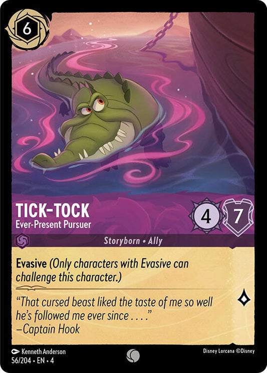 Lorcana - Tick-Tock - Ever-Present Pursuer  - Cold Foil - Ursula's Return (4)