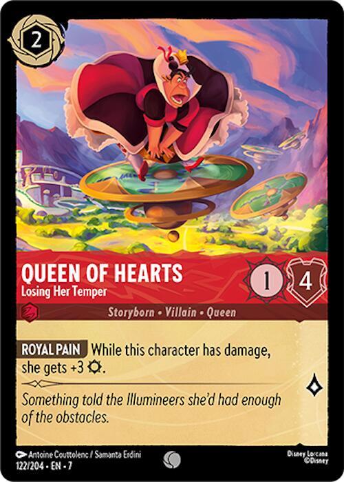 Lorcana - Queen of Hearts - Cold Foil -  Losing Her Temper - Archazia's Island (7)