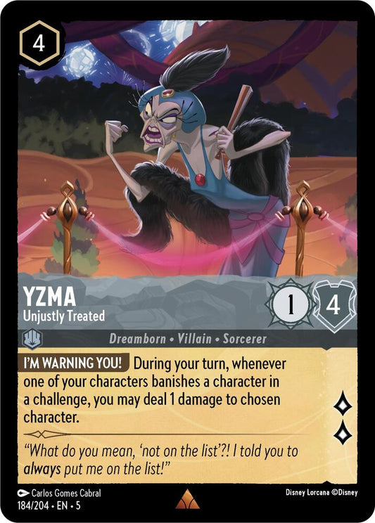 Lorcana - Yzma - Unjustly Treated - Shimmering Skies (5)