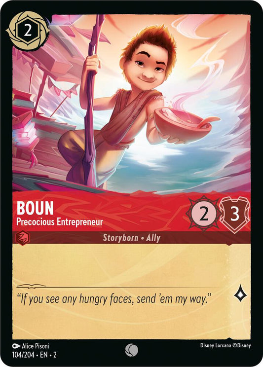 Lorcana - Boun - Precocious Entrepreneur - Rise of the Floodborn (2)
