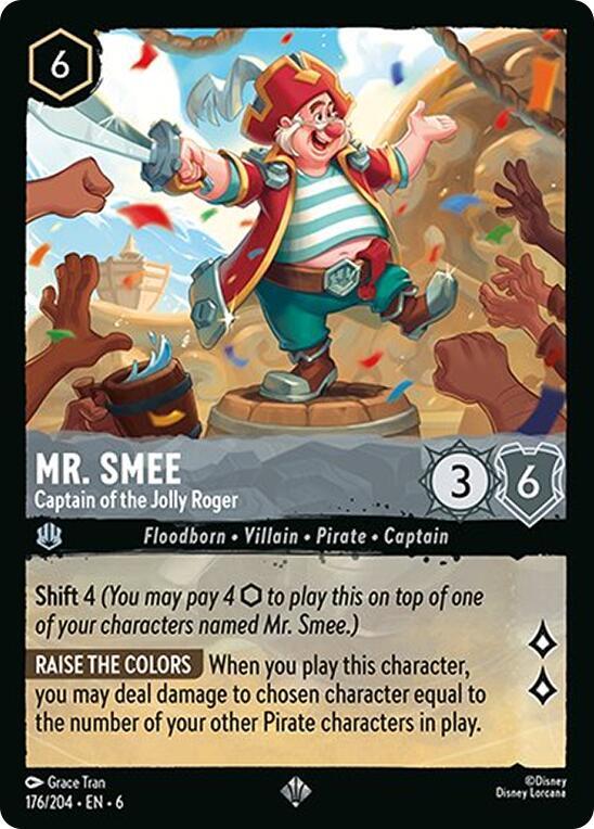 Lorcana - Mr. Smee - Captain of the Jolly Roger - Azurite Sea (6)