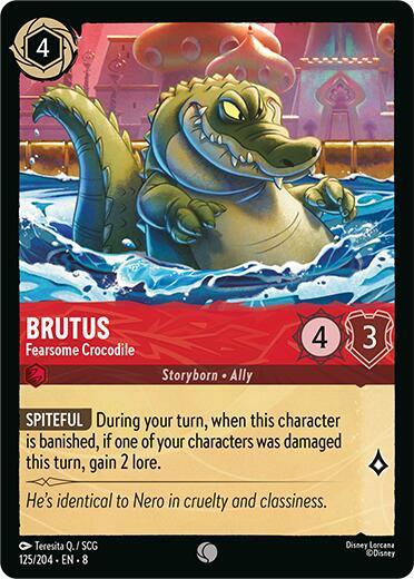 Lorcana - Brutus - Fearsome Crocodile - Reign of Jafar (8)