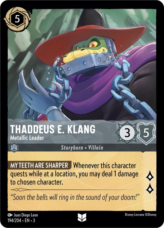 Lorcana - Thaddeus E. Klang - Metallic Leader - Into the Inklands (3)
