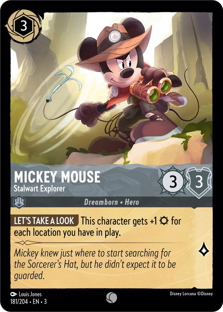 Lorcana - Mickey Mouse - Stalwart Explorer - Into the Inklands (3)