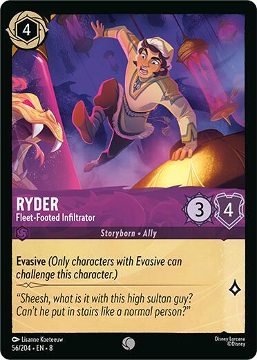 Lorcana - Ryder - Fleet-Footed Infiltrator - Reign of Jafar (8)
