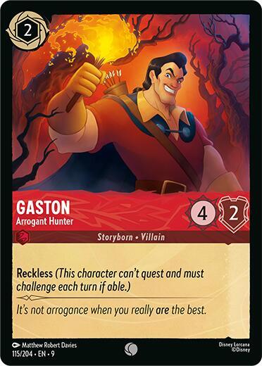 Lorcana - Gaston - Arrogant Hunter - Fabled (9)