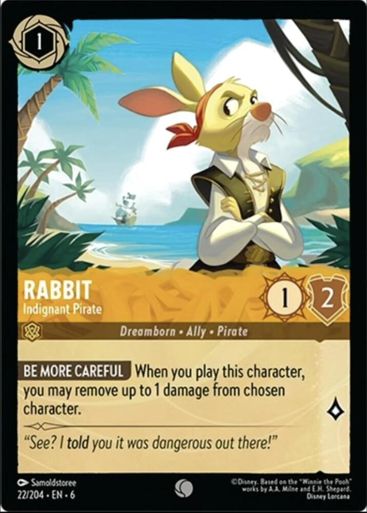 Lorcana - Rabbit - Indignant Pirate - Azurite Sea (6)