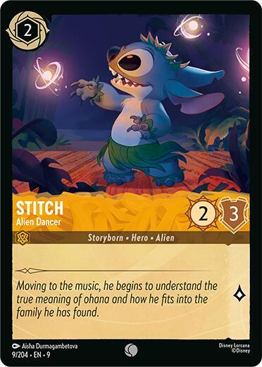 Lorcana - Stitch - Alien Dancer - Cold Foil - Fabled (9)