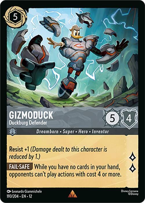 Lorcana - Gizmoduck - Duckburg Defender - Wilds Unknown (12)