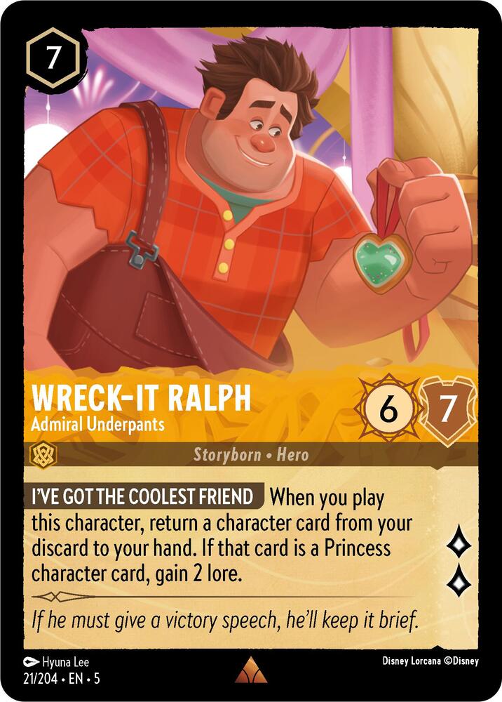 Lorcana - Wreck-It Ralph - Admiral Underpants - Shimmering Skies (5)