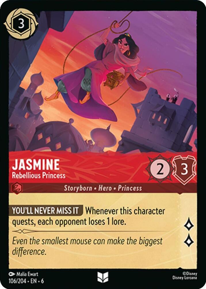 Lorcana - Jasmine - Rebellious Princess - Azurite Sea (6)