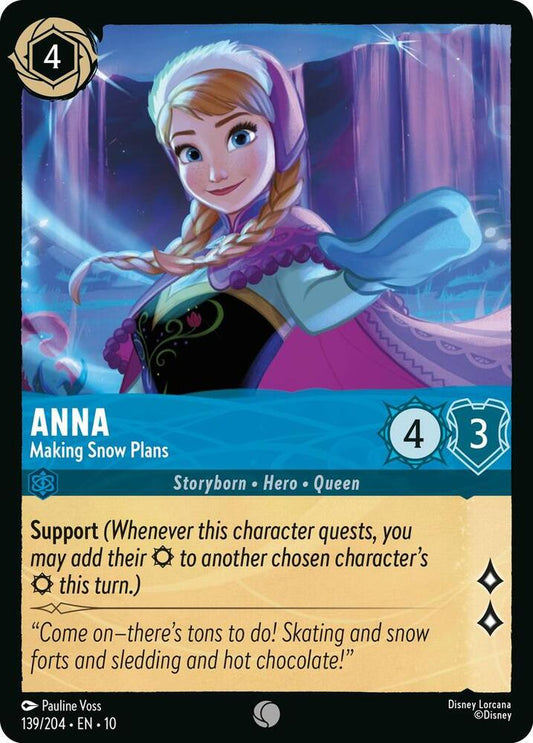 Lorcana - Anna Making Snow Plans - Whispers in the Well (10)