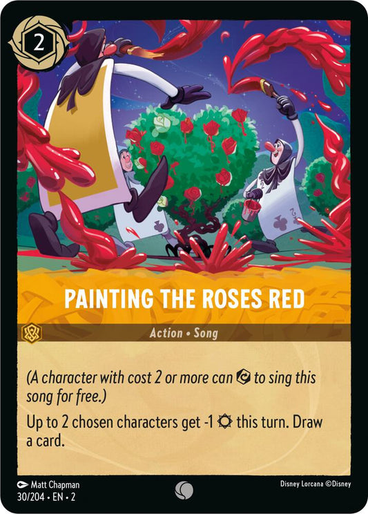 Lorcana - Painting the Roses Red - Cold Foil - Rise of the Floodborn (2)
